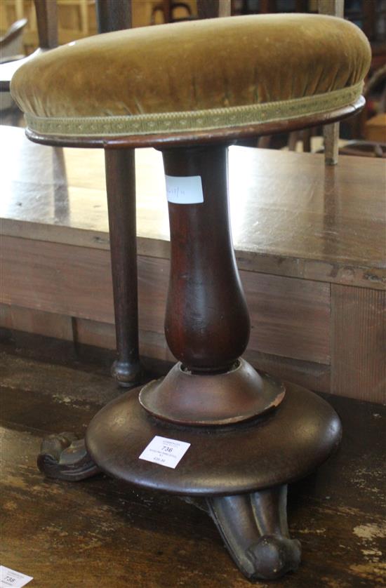 Revolving piano stool, a.f.